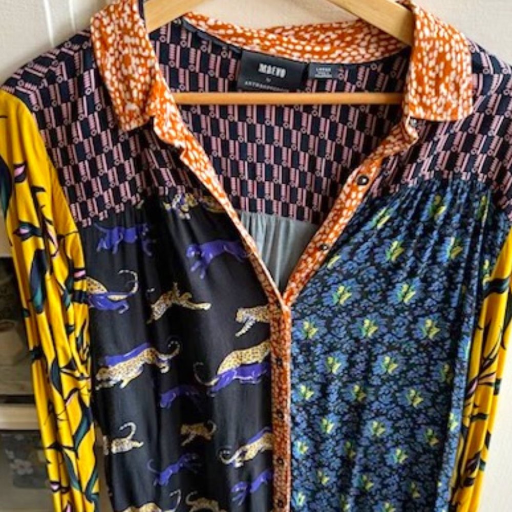 Anthropologie Paz Button down shirt size L